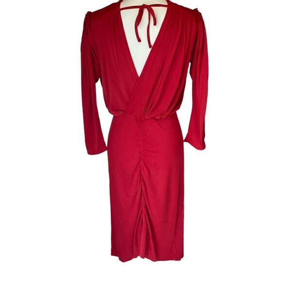 We Are HAH Ruche Ruched Red Dress Size Small Revolve NWT - Picture 9 of 14